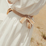 Bordalo Embroidered Midi Skirt | Ecru Ochre