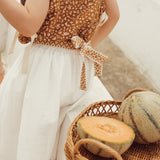 Bordalo Embroidered Midi Skirt | Ecru Ochre