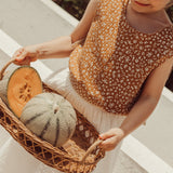 Bordalo Embroidered Midi Skirt | Ecru Ochre