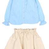 Voile Blouse & Poplin Skirt