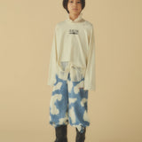 Denim Wide Painter Pants