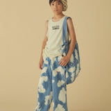 Denim Wide Painter Pants