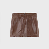Parise Mini Skirt | Coffee