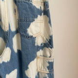 Denim Wide Painter Pants