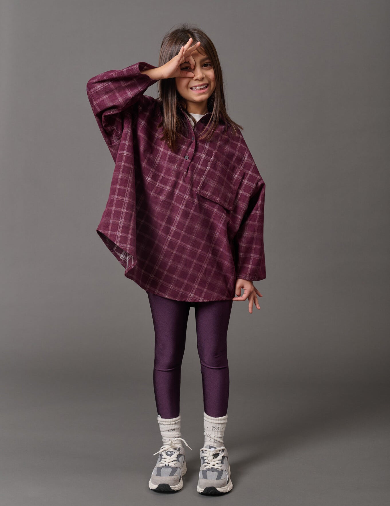 DOUUOD Leggings Valoroso lycra leggings in plum - campaign