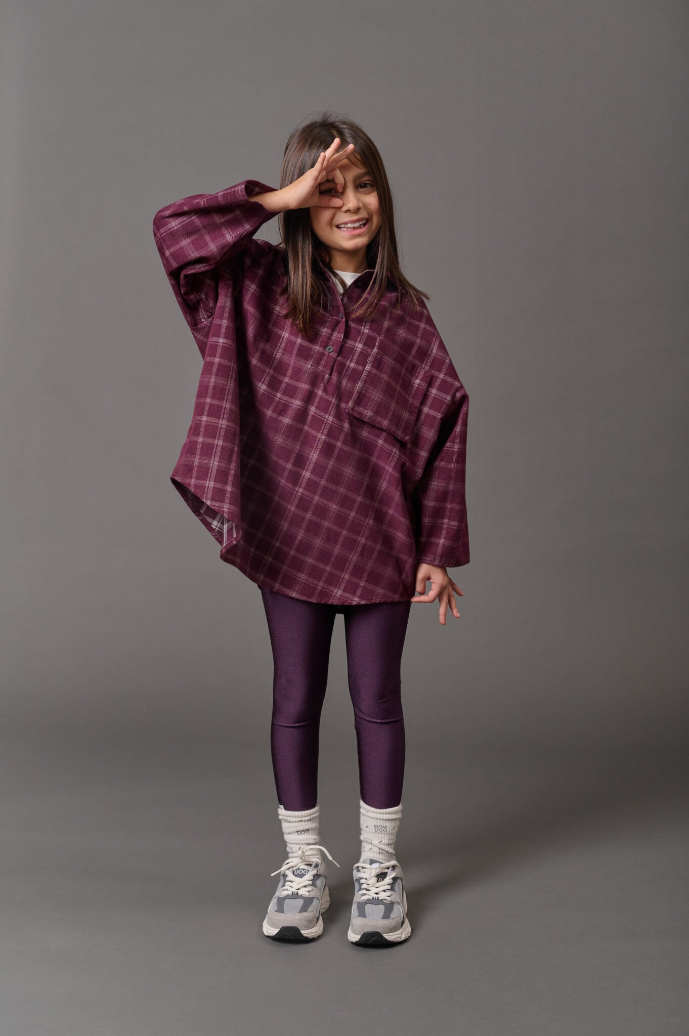 DOUUOD Leggings Valoroso lycra leggings in plum - campaign