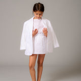 Mini Bow Blazer | White