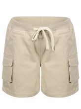 Load image into Gallery viewer, Beige Boy’s Cotton Stretch Shorts
