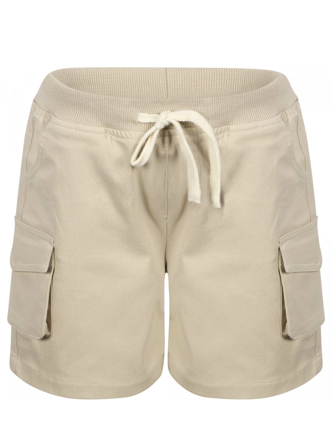 Beige Boy’s Cotton Stretch Shorts