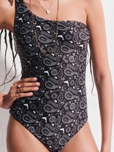 Load image into Gallery viewer, Bandana One Shoulder Swimsuit
