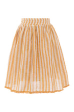 Load image into Gallery viewer, Tassel Linen Top &amp; Skirt Set (orange)
