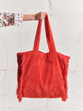 Load image into Gallery viewer, Orange | Terry Tote Beach Bag
