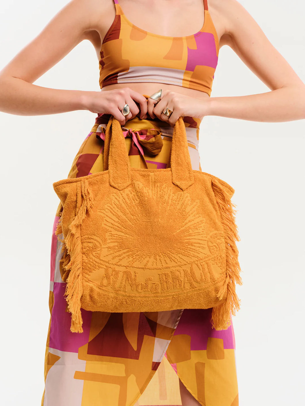 Sunflower | Mini Terry Tote Beach Bag