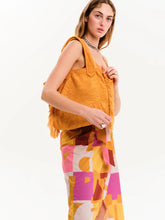 Load image into Gallery viewer, Sunflower | Mini Terry Tote Beach Bag
