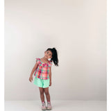 Didi Top & Sara Skirt Set | Fuchsia Multi Check