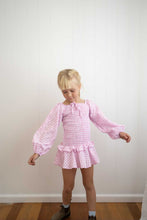 Load image into Gallery viewer, Pink Gingham Balloon Dress with Scrunchie
