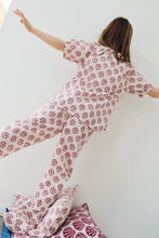 Load image into Gallery viewer, KIDS PYJAMAS IN ORGANIC COTTON - PINK FLOWER
