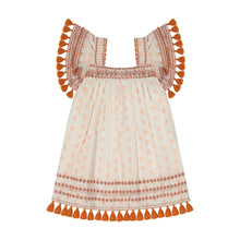 Load image into Gallery viewer, Serena tassel dress copper dobby
