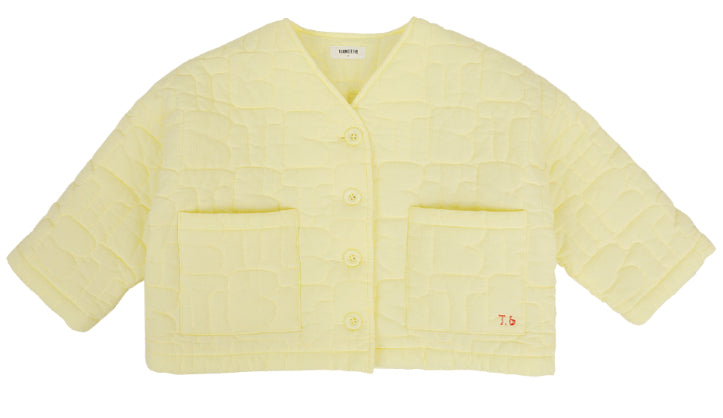 Yellow Quilted Jacket