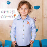 Anti-Spill Cotton Button Up Shirt