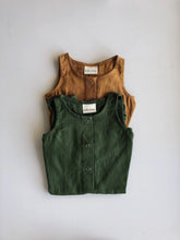 Load image into Gallery viewer, Linen Romper (Olive color)
