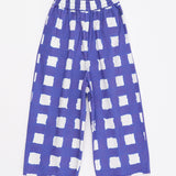 Checks Trousers White/Blue