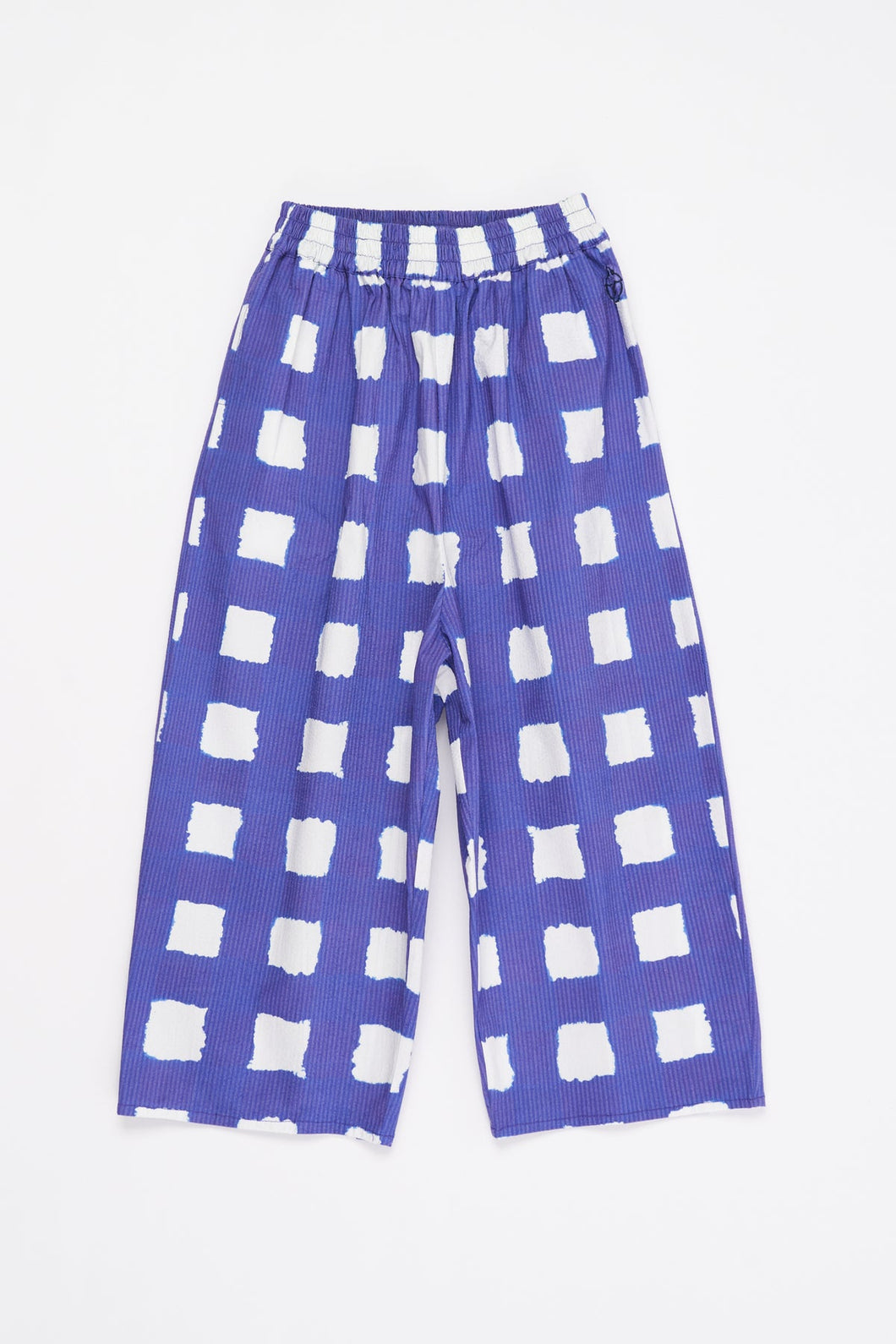 Checks Trousers White/Blue